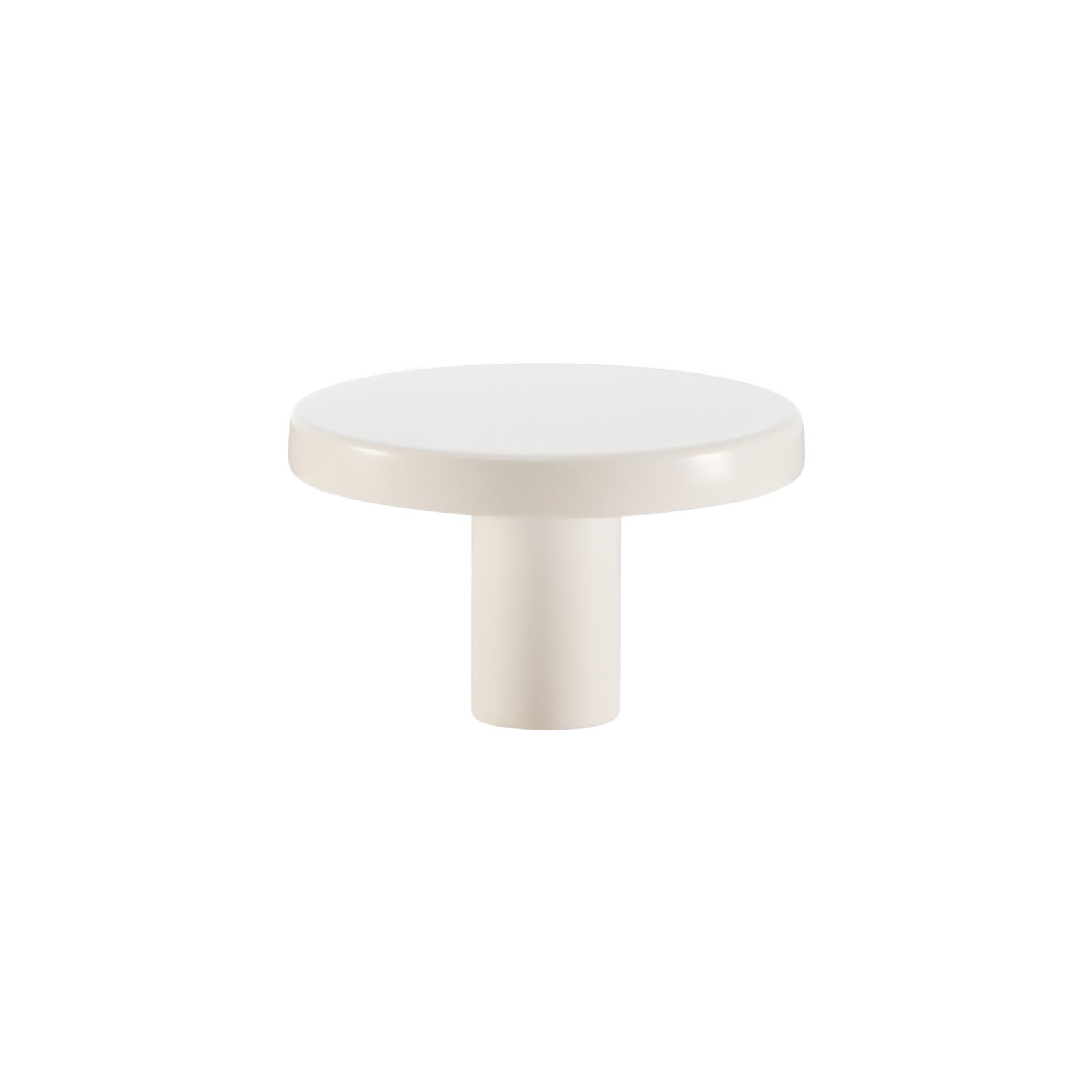 Momo Como Knob  41mm in Matt White (1)