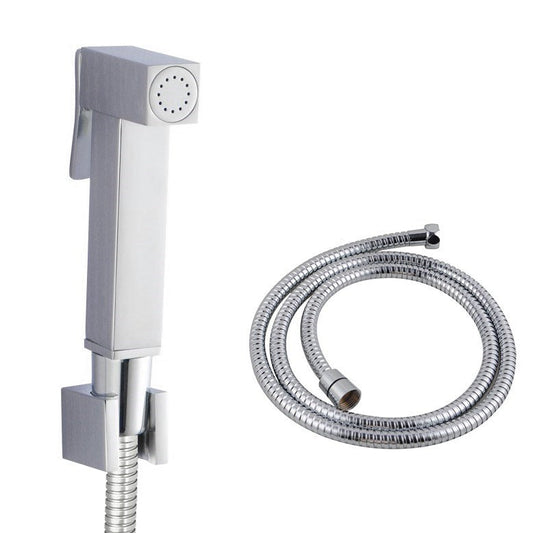 Square Brass Toilet Bidet Spray Kit (SS Hose)