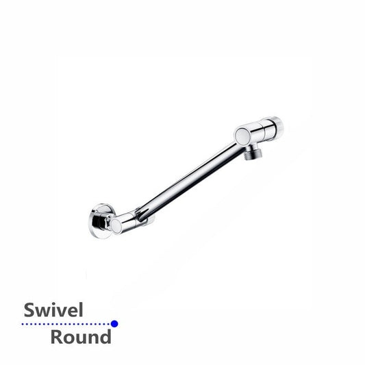 Round Chrome Wall Mounted Shower Arm
