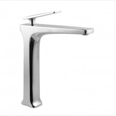 Square Chrome Tall Basin Mixer
