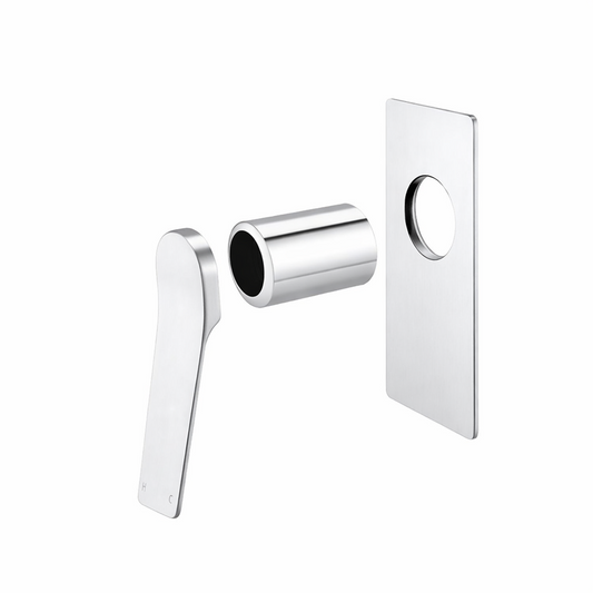 Rushy Square Chrome Built-in Shower Mixer - TRIM KIT