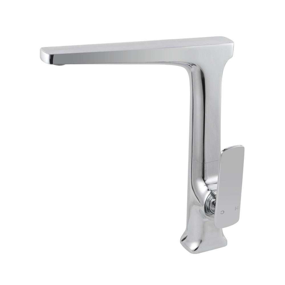 Square Chrome Kitchen Mixer