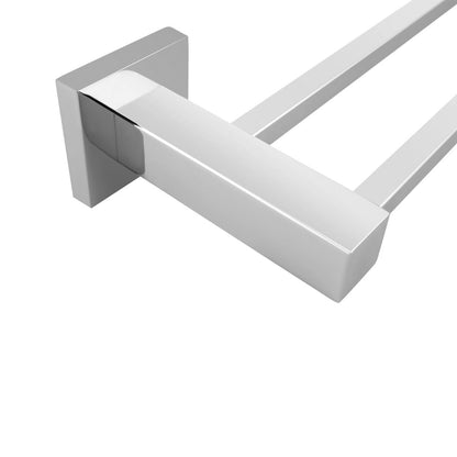 BLAZE Chrome Double Towel Rail 800mm