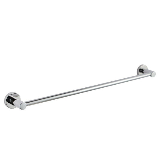 Round Chrome Single Towel Rack Rail 612mm