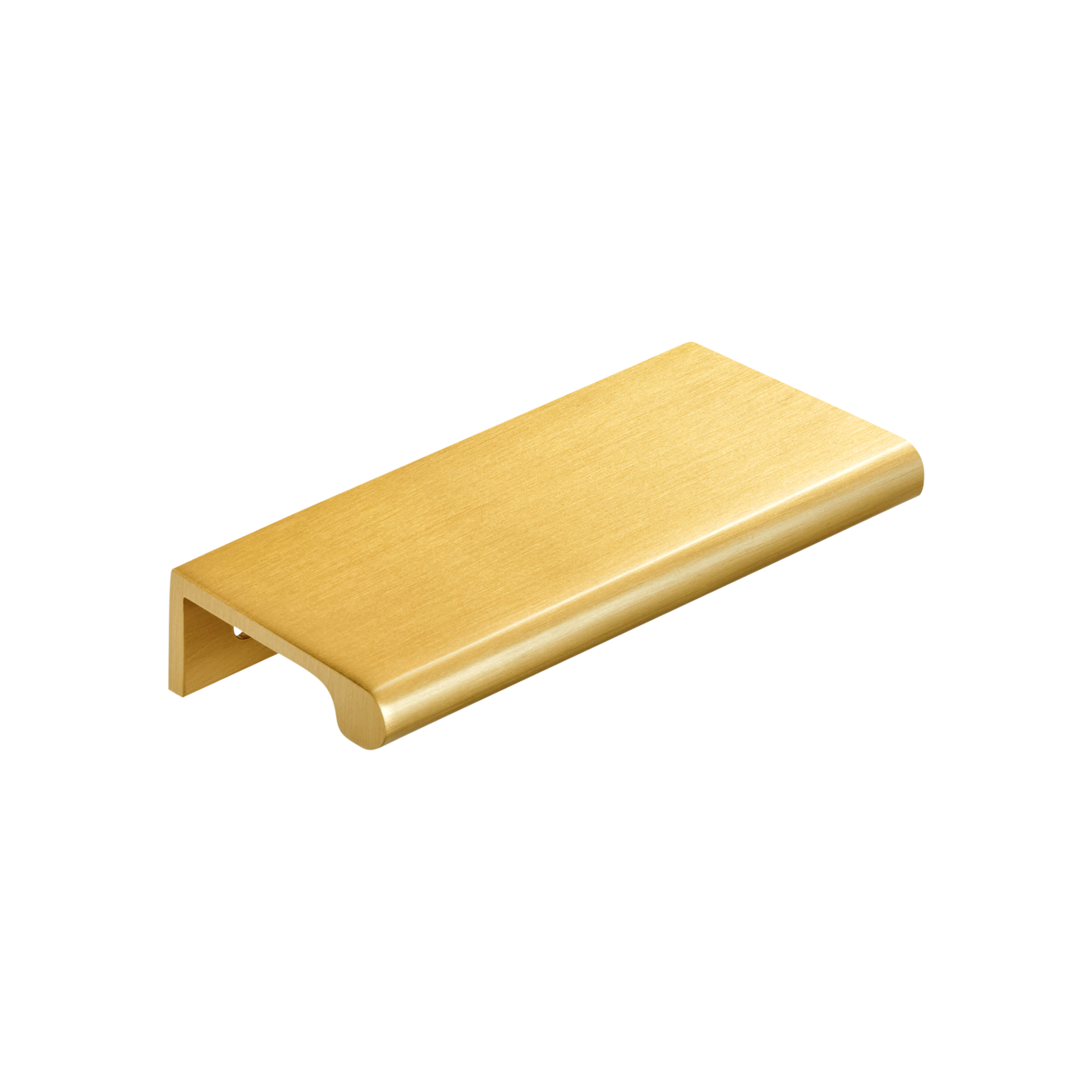 Momo Chelsea Solid Brass Lip Pull 96mm in Brushed Satin Brass