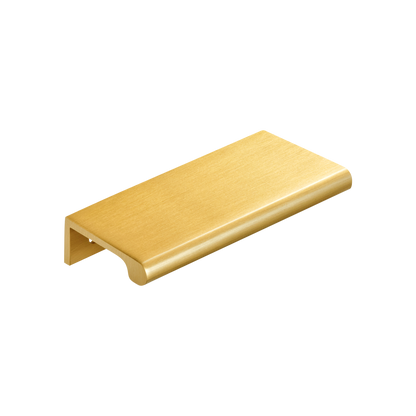 Momo Chelsea Solid Brass Lip Pull 96mm in Brushed Satin Brass