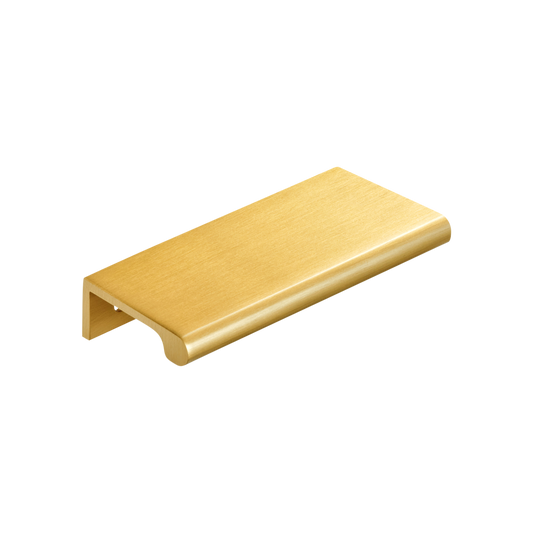 Momo Chelsea Solid Brass Lip Pull 96mm in Brushed Satin Brass