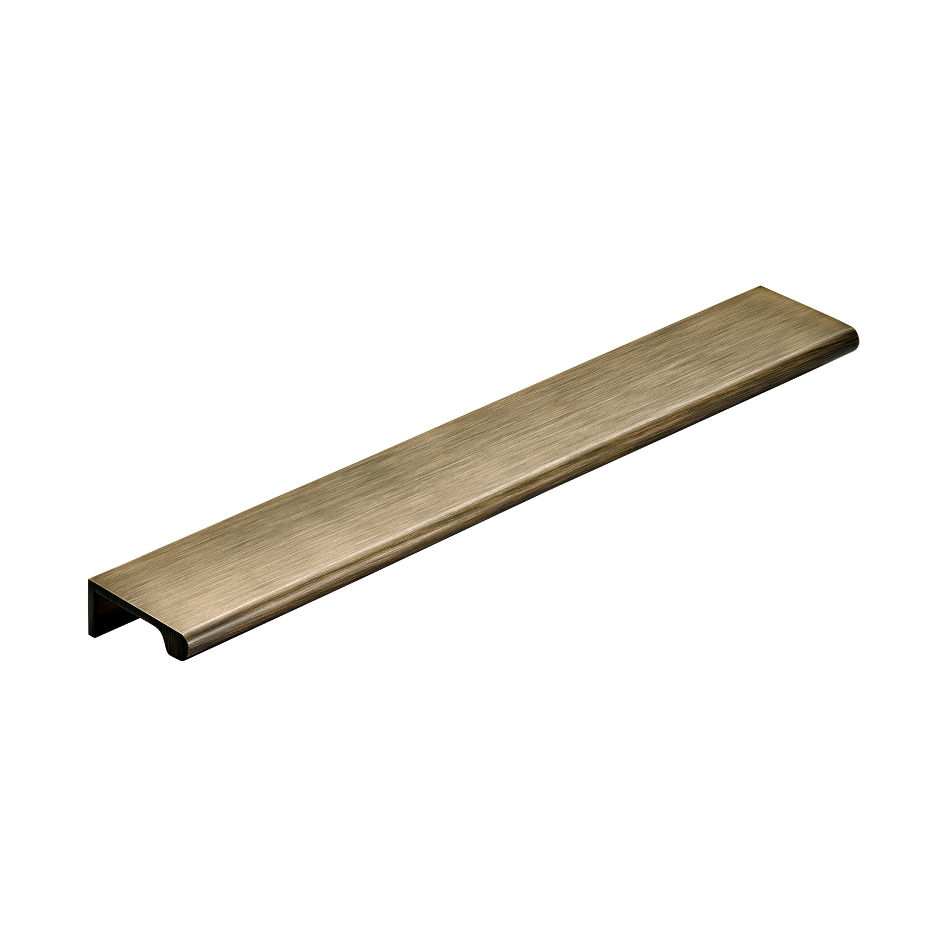 Momo Chelsea Solid Brass Lip Pull 256mm in Dark Brushed Brass