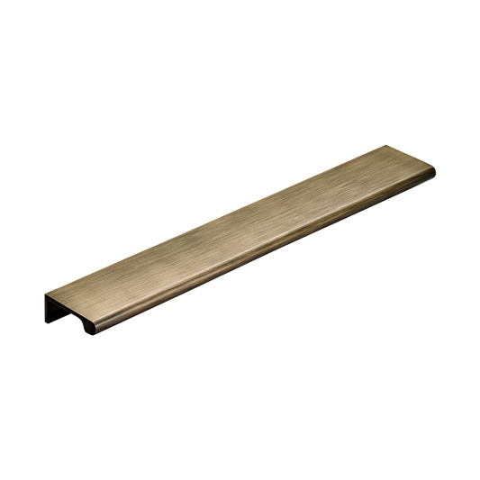 Momo Chelsea Solid Brass Lip Pull 256mm in Dark Brushed Brass