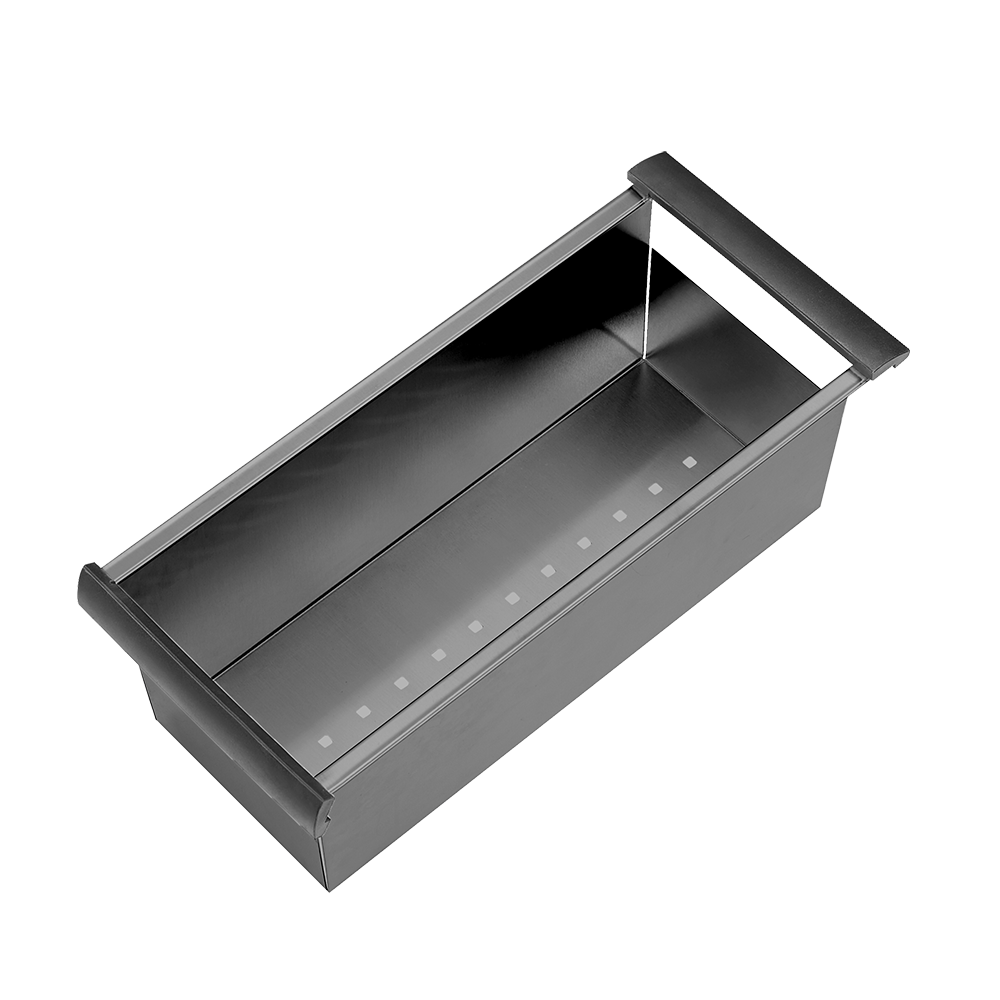 Atlas Handmade Single Bowl Kitchen Sink in Gunmetal Black