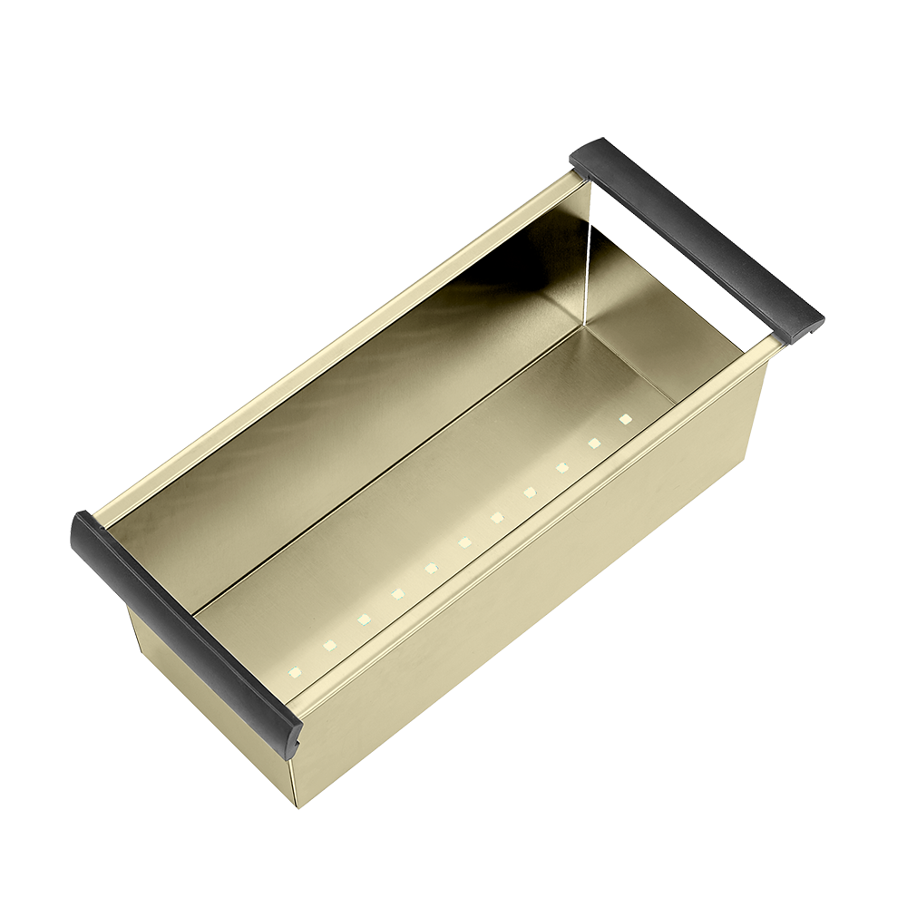 Atlas Handmade Single Bowl Kitchen Sink in Brushed Gold