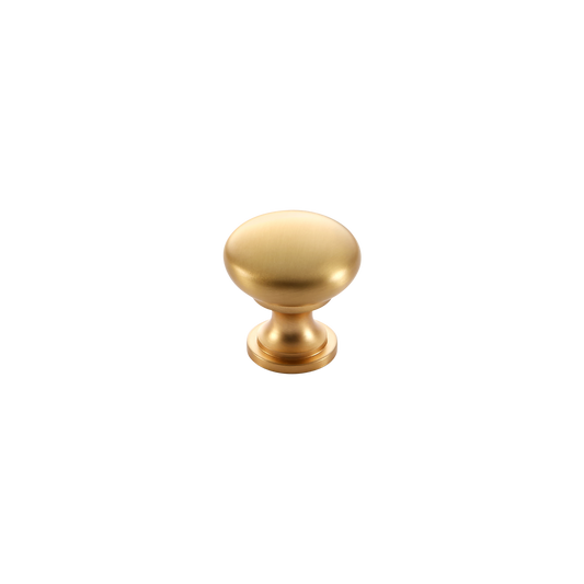Momo Florencia Plain Knob 29mm in Brushed Matt Brass
