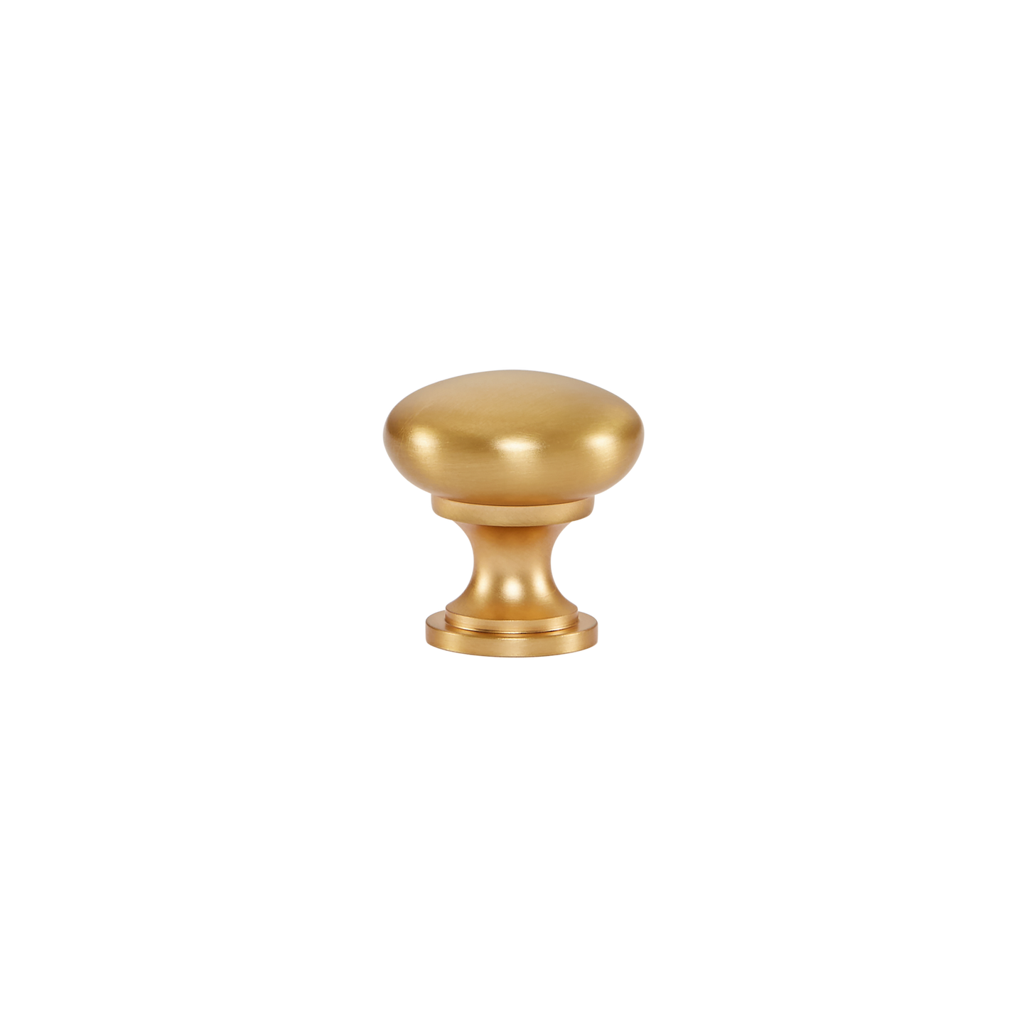 Momo Florencia Plain Knob 29mm in Brushed Matt Brass (1)