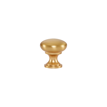 Momo Florencia Plain Knob 29mm in Brushed Matt Brass (1)