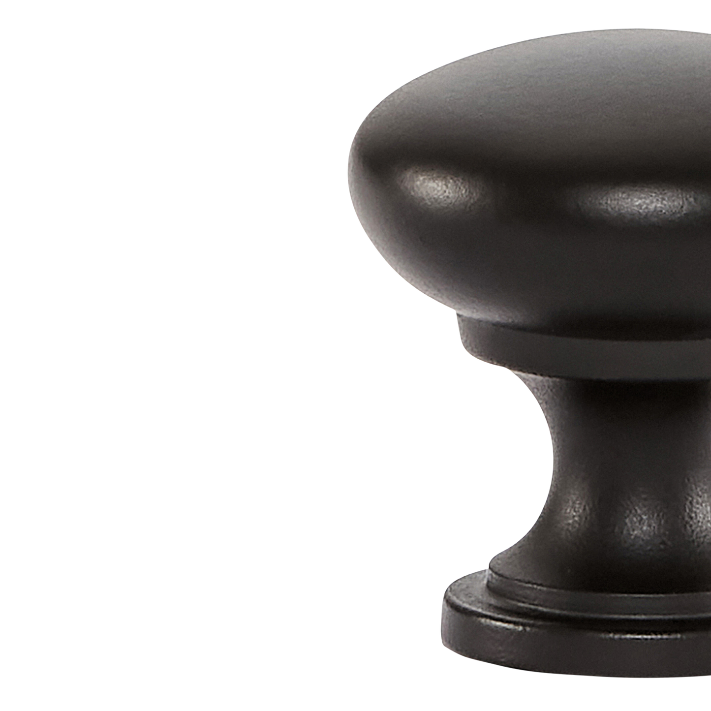 Momo Florencia Plain Knob 29mm in Matt Black (2)