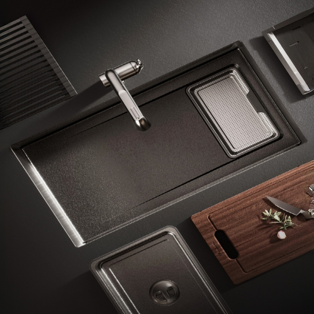 Novaq Handmade Kitchen Sink in Raw Stainless Steel