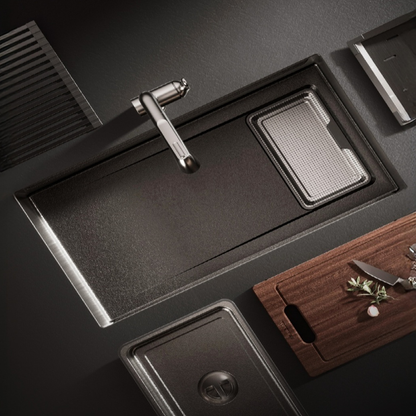 Novaq Handmade Kitchen Sink in Raw Stainless Steel