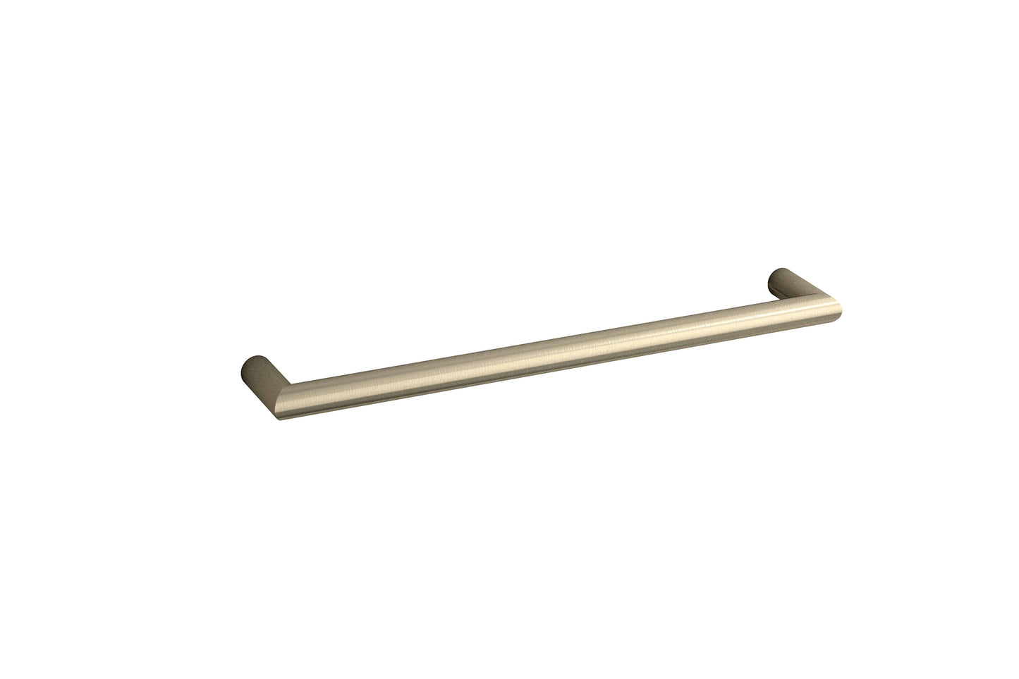 Thermorail Round Single Rail 632x32x100mm 18Watts - Brushed Nickel - Includes Transformer