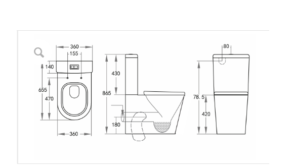 Vivid T-2026 Toilet Suite