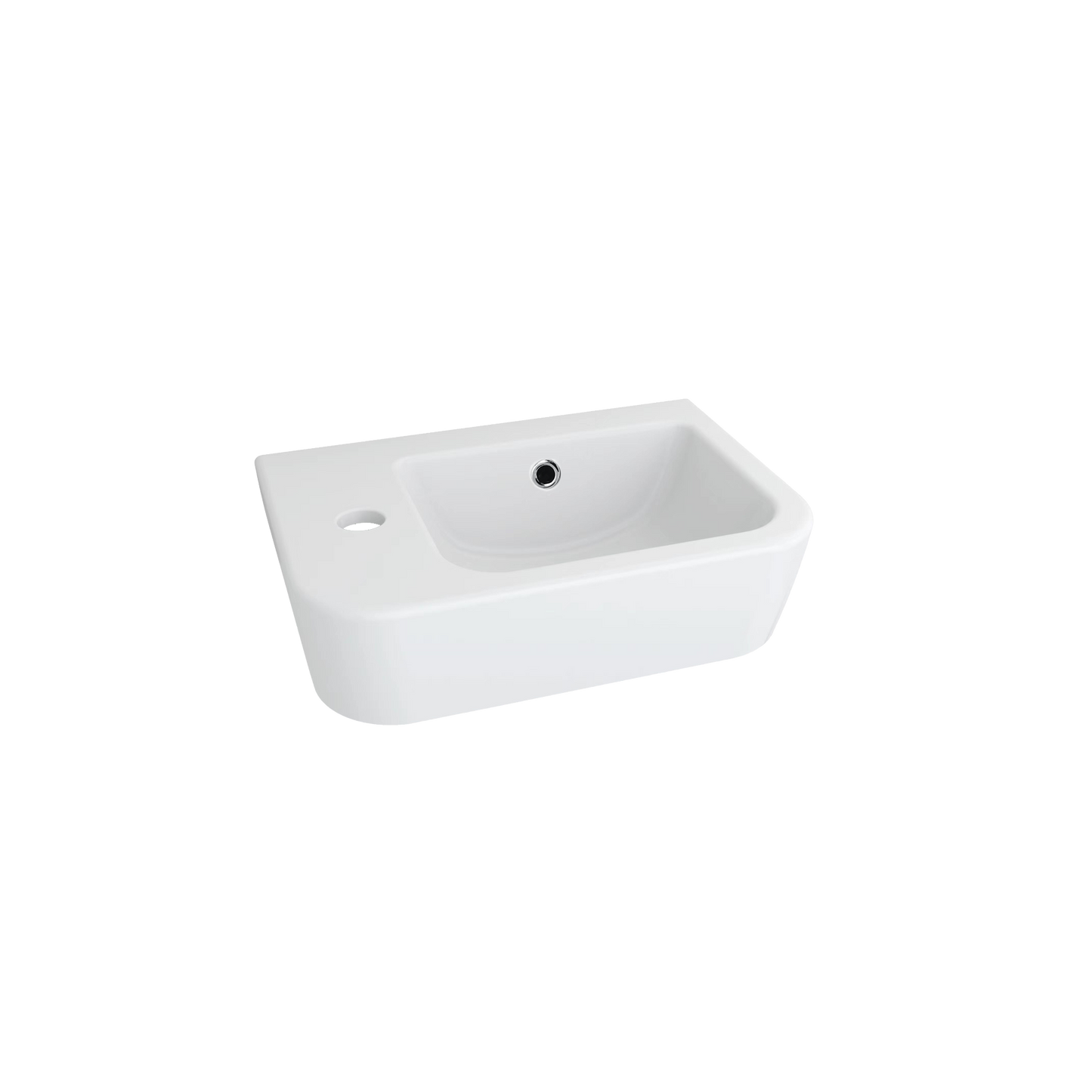 Dublin Compact Wall Hung Basin With Tap Landing