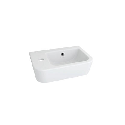 Dublin Compact Wall Hung Basin With Tap Landing