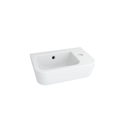 Dublin Compact Wall Hung Basin With Tap Landing