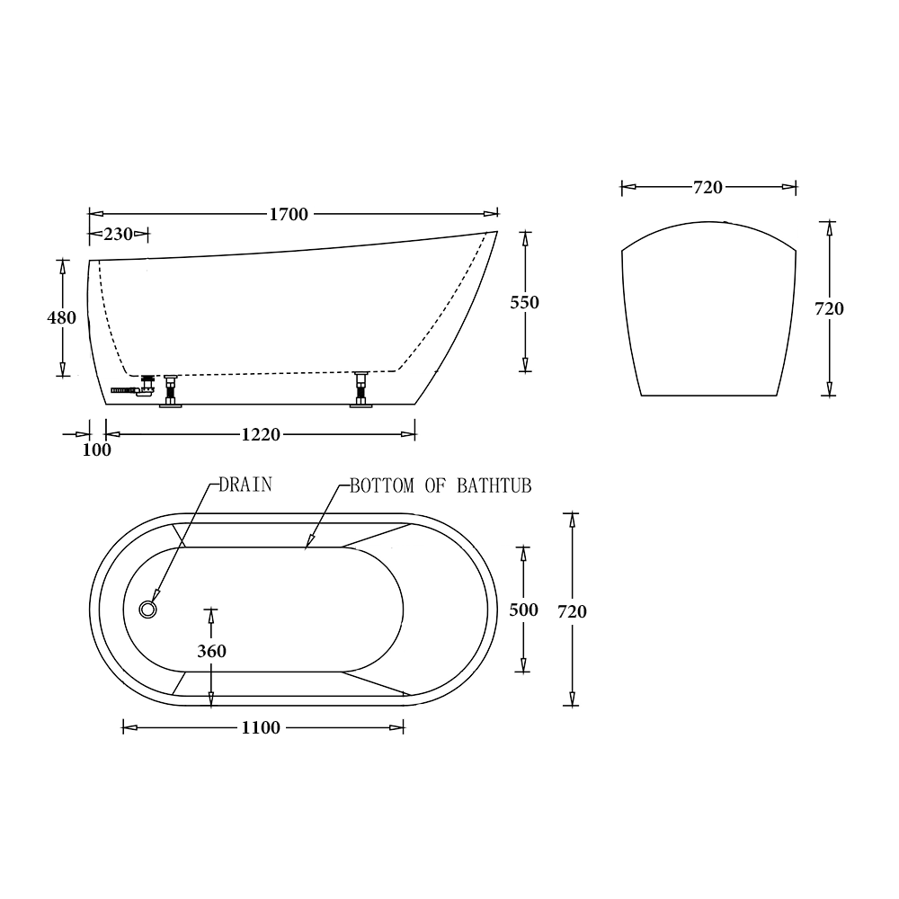 Dublin Freestanding Bathtub