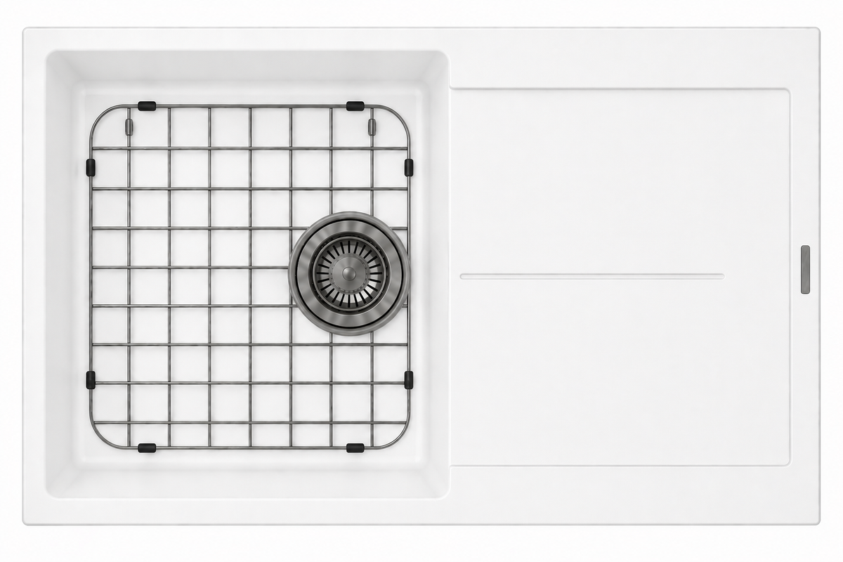 Stainless Steel Gunmetal Sink Grid for Carysil Enigma D100L