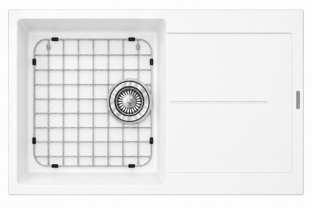 Stainless Steel Chrome Sink Grid for Carysil Enigma D100L