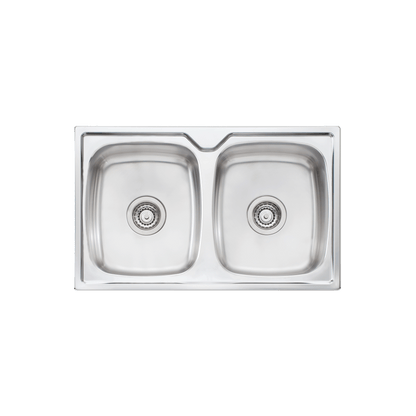 Endeavour Double Bowl Topmount Sink