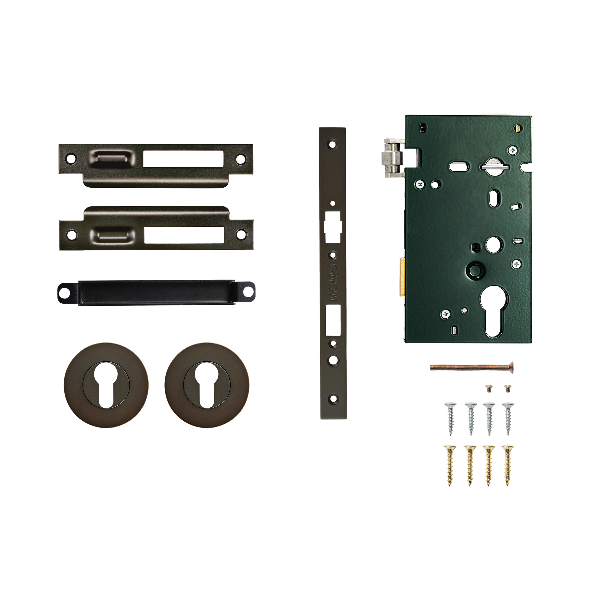 Momo Roller Mortice Entrance Set - Dark Bronze