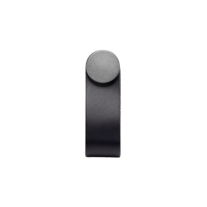 Momo Flexa Leather Pull 70mm in Black with Pewter Buttons (1)