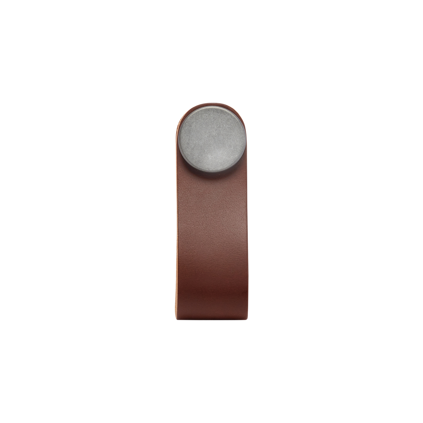 Momo Flexa Leather Pull 70mm in Dark Brown with Pewter Buttons (1)