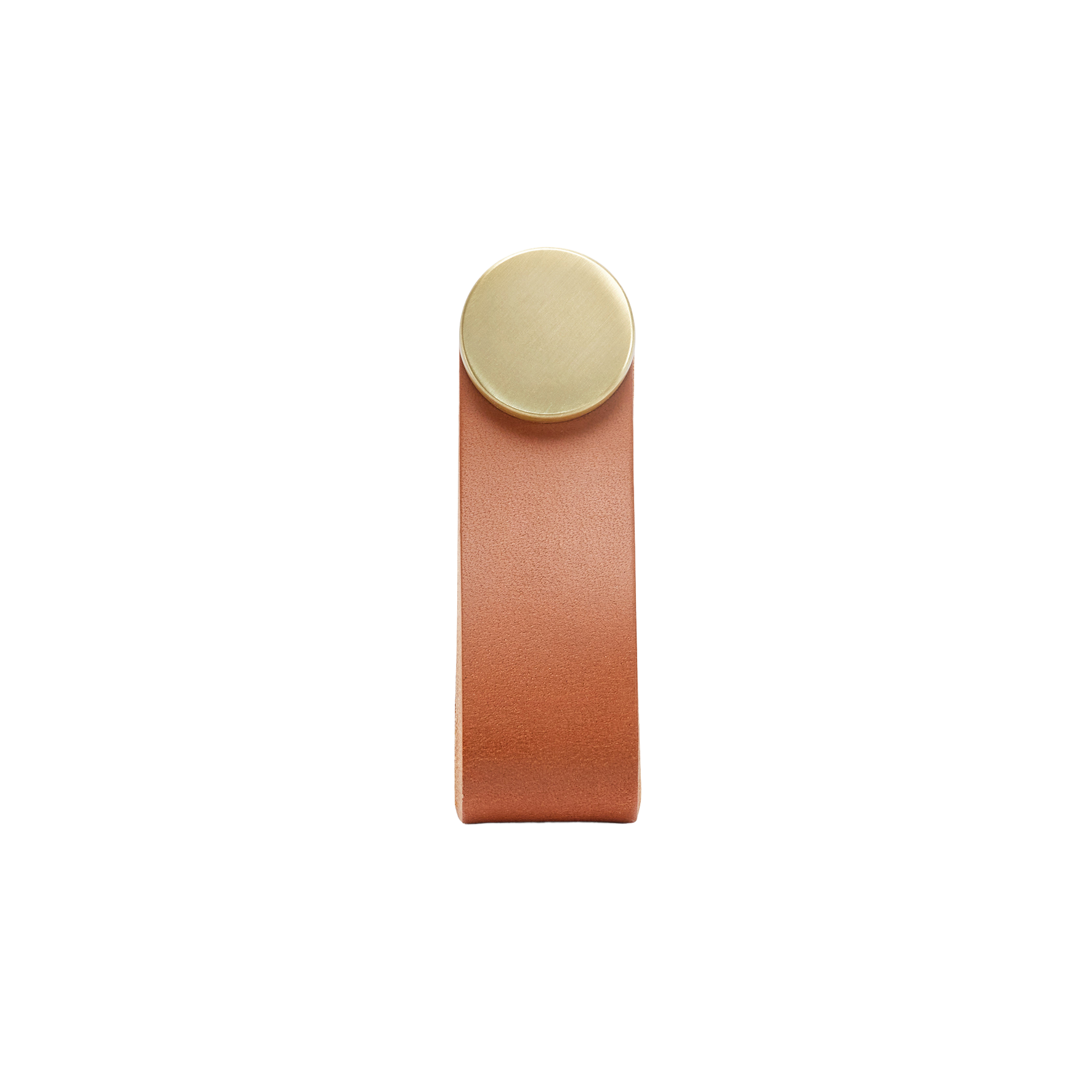 Momo Flexa Leather Pull 70mm in Light Tan with Brass Buttons (1)