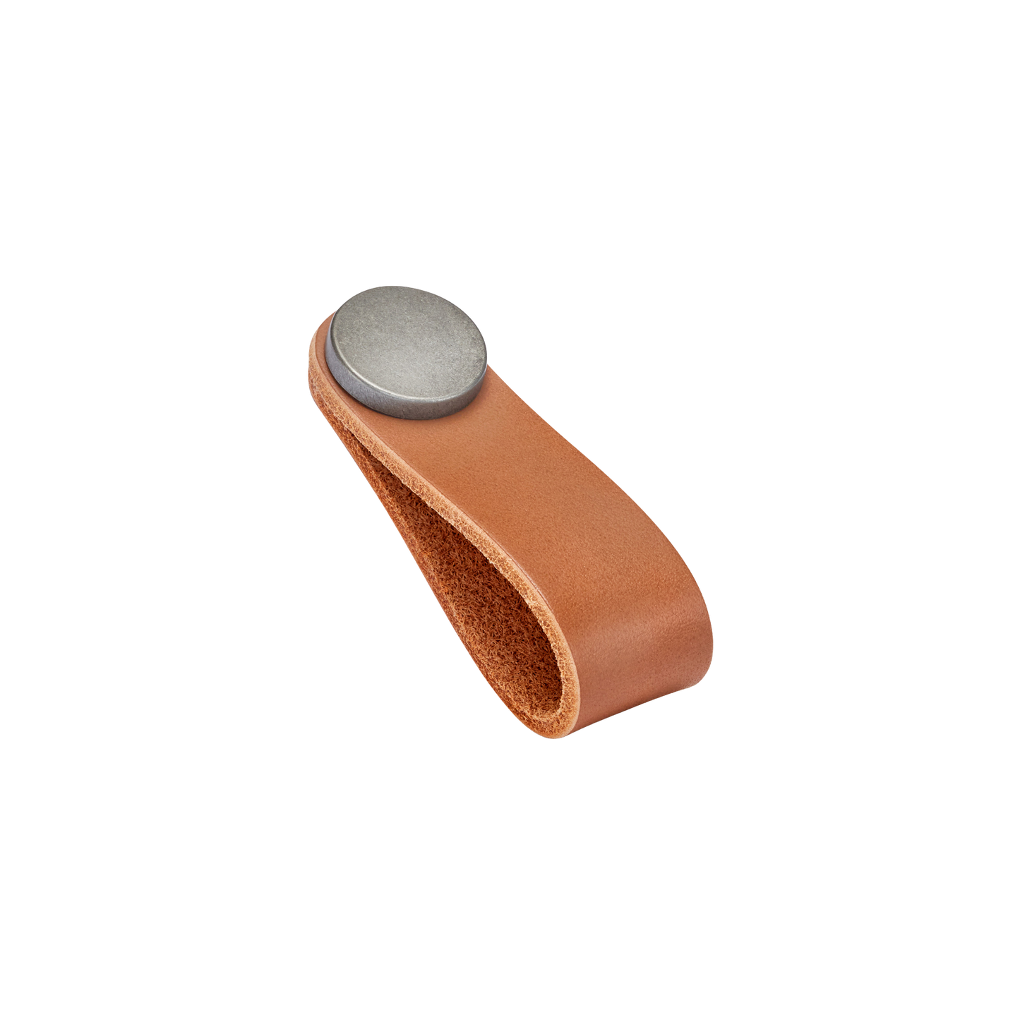 Momo Flexa Leather Pull 70mm in Light Tan with Pewter Buttons
