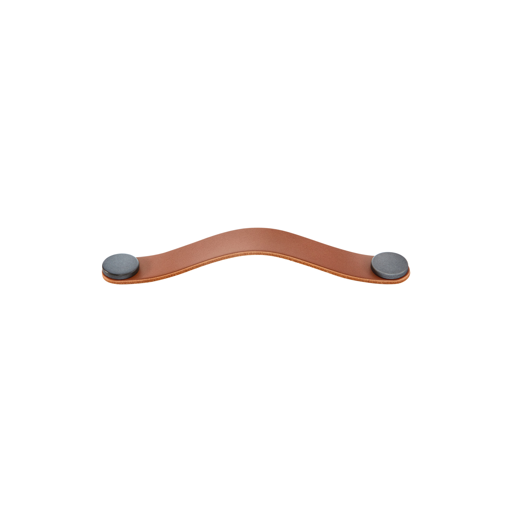 Momo Flexa Leather D Handle 160mm in Light Tan with Pewter Buttons (1)