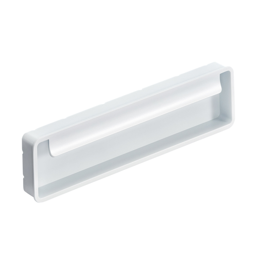 Momo Fold Flush Pull 128mm in Matt White