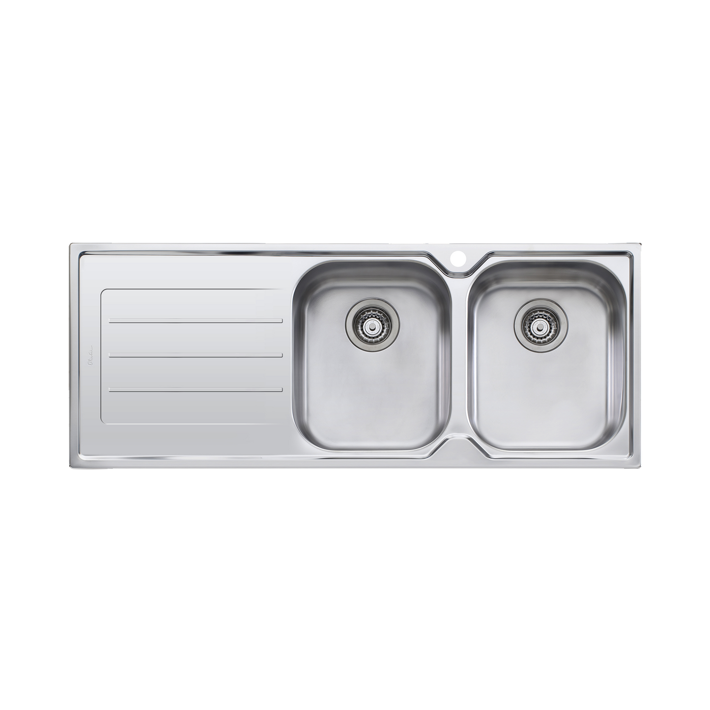 Flinders Double Bowl Topmount Sink With Drainer