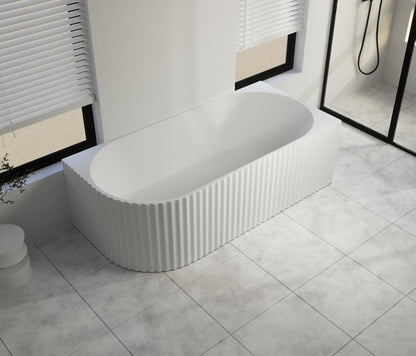1500x750x580mm Gina Fluted Right Corner
