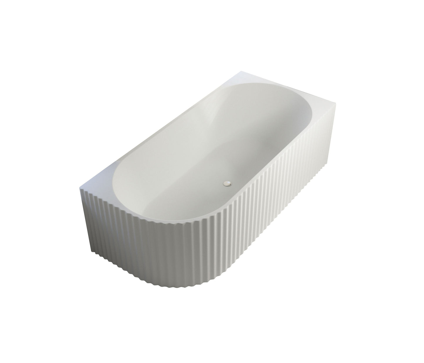 1500x750x580mm Gina Fluted Right Corner
