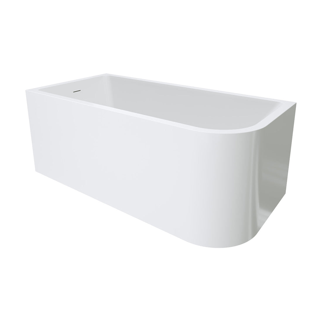 Fienza Hustle Right-Hand Multi-Fit Acrylic Bath with Overflow, 1500mm