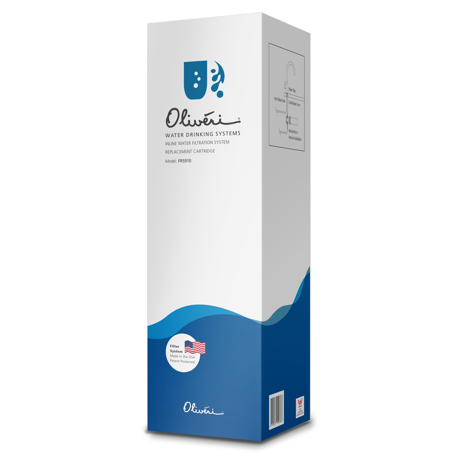 Inline Water Filtration System Replacement Cartridge for Harsh Water Use