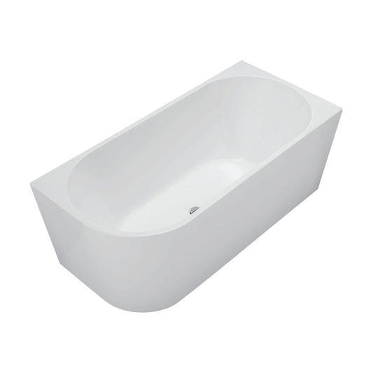 Fienza Isabella Left-Hand Acrylic Corner Bath, Gloss White, 1500mm