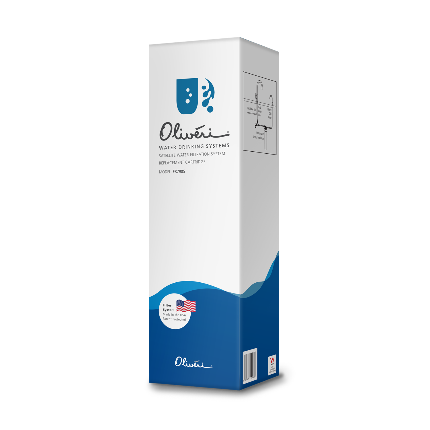 Satellite or 3 Way Mixer Water Filtration System Replacement Cartridge