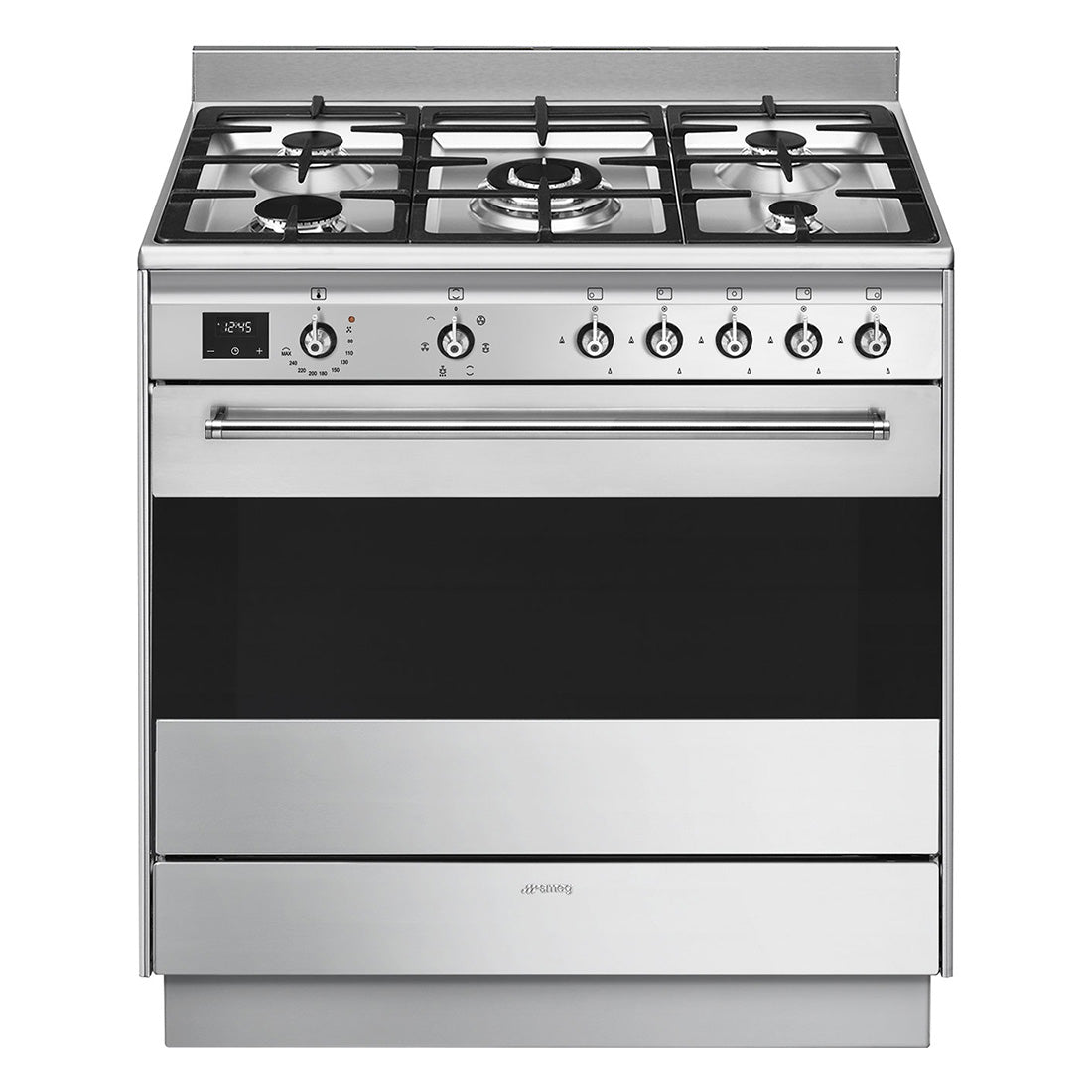 Smeg Classic Freestanding Dual Fuel Cooker Stainless Steel 90cm