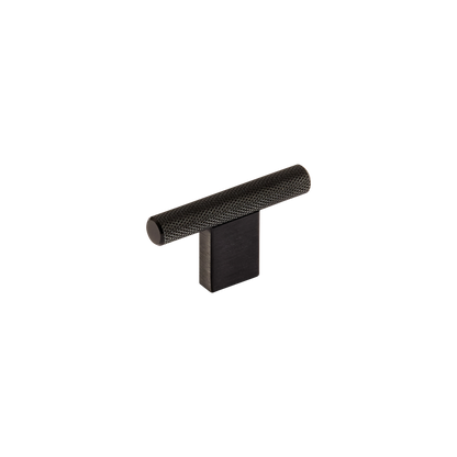 Momo Graf Knurled T Knob 60mm in Brushed Black