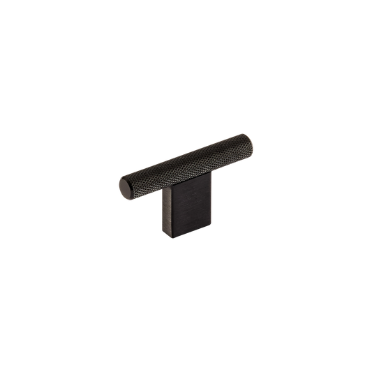 Momo Graf Knurled T Knob 60mm in Brushed Black