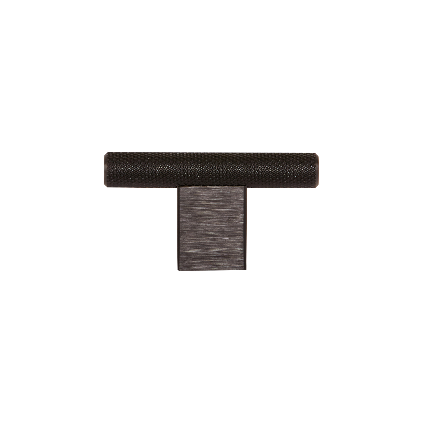 Momo Graf Knurled T Knob 60mm in Brushed Black (1)