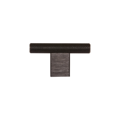 Momo Graf Knurled T Knob 60mm in Brushed Black (1)