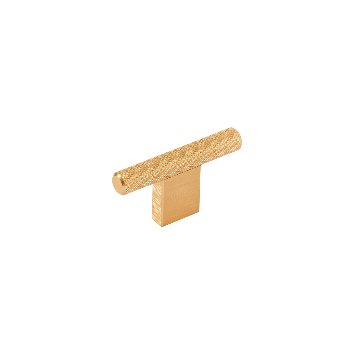 Momo Graf Knurled T Knob 60mm in Brushed Dark Brass
